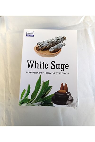 Darshan Incense DARSHAN 10 Adet Adaçayı White Sage Geri Akış Tütsü