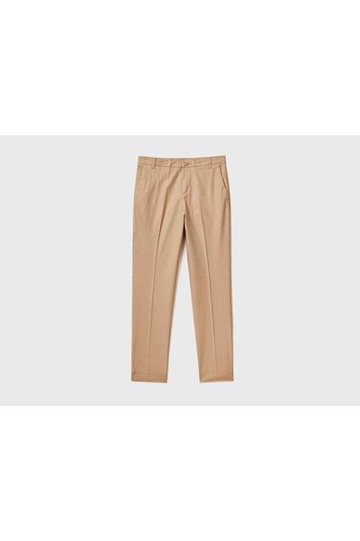 United Colors of Benetton Men's Solid Cotton Stretch Chino Pants