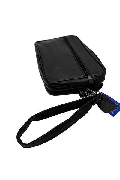 Micutz Men's handbag made of genuine leather: 23x14x4 cm