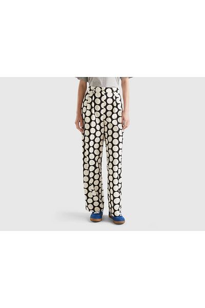 United Colors of Benetton Women's Polka Dot Trousers