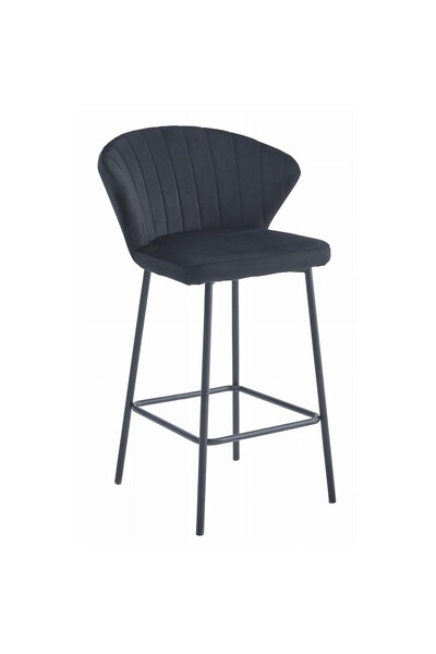 JollyMag Kuchyňská/barová židle, Artool, Gatta, samet, ocel, černá, 43,5x36,5x90,5 cm