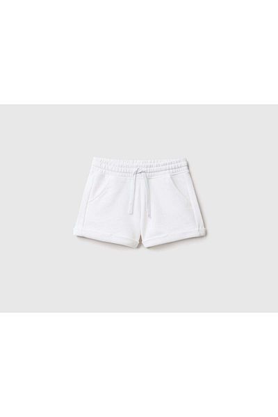 United Colors of Benetton 100% Cotton Solid Girls' Shorts