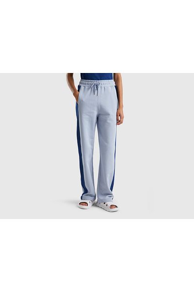 United Colors of Benetton Women's Side Stripe Joggers with Drawstring
