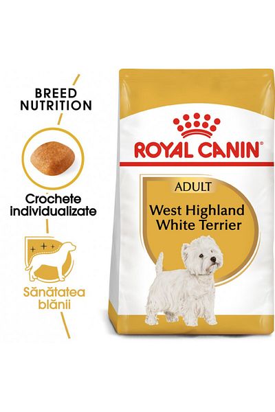 Royal Canin Hrană uscată pentru câini Royal Canin West Highland Terrier Adult Westie, 3 kg
