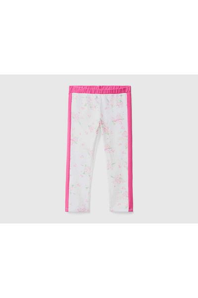 United Colors of Benetton Girls' Floral Print Leggings