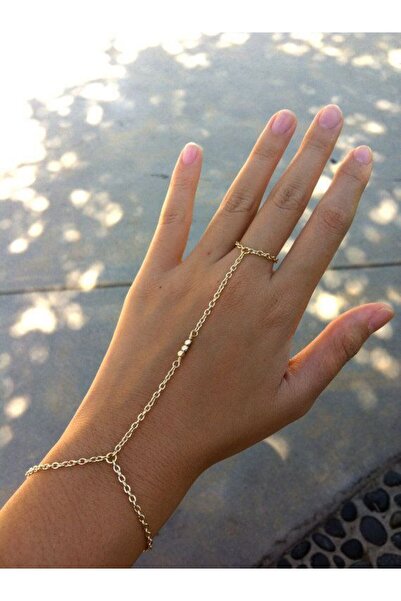 Shiklik Stylish Modern Women's Finger Wrist Chain Shahmeran Bracelet Accessory