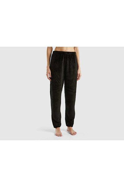 United Colors of Benetton Girls' Fleece Pants with Elastic Waistband