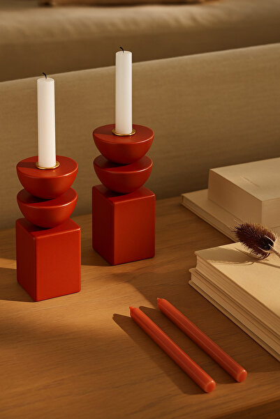 Luthien İskandinav Şamdan & Mumluk 2 ADET