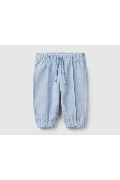 United Colors of Benetton Fleece Baby Pants with Drawstring Waist