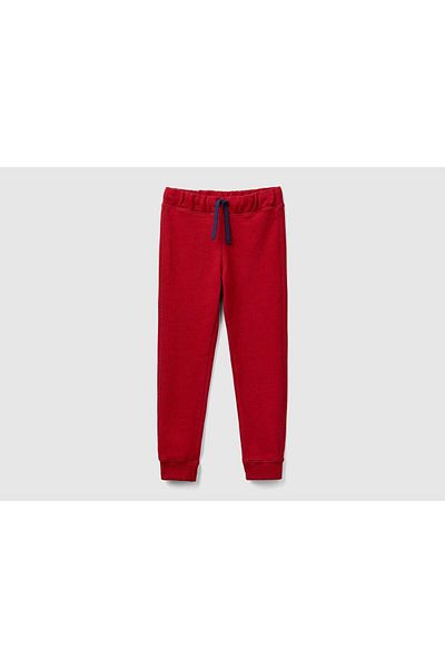 United Colors of Benetton Boys' Athletic Pants with Printed Logo