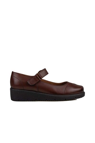 m2s Brown Velcro Women's Genuine Leather Summer Shoes