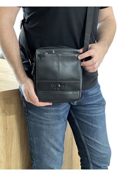 Micutz Ruff Ryder Men's Shoulder Bag Brown ~ Genuine Leather ✔️ Manager Collection, Black Color