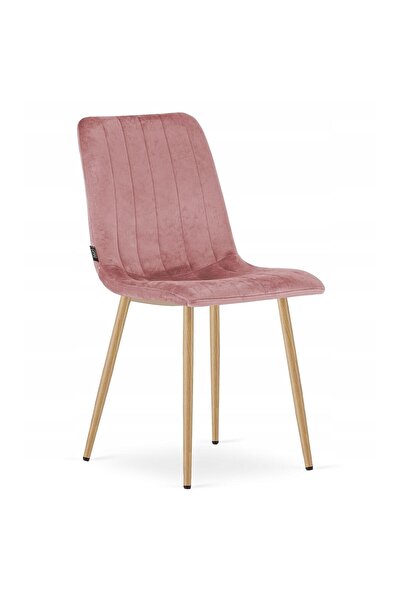 JollyMag Καρέκλα κουζίνας/σαλονιού, Artool, Lava, βελούδο, ξύλο, ροζ, 43x51x9...