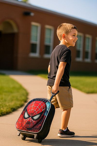 NEWFULL Squeegee Spider Boys Kindergarten Backpack