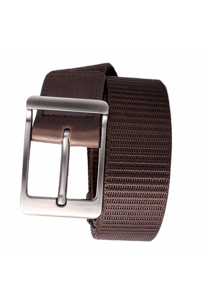 PUFO Finest casual belt for men 3.8 x 120 cm, brown