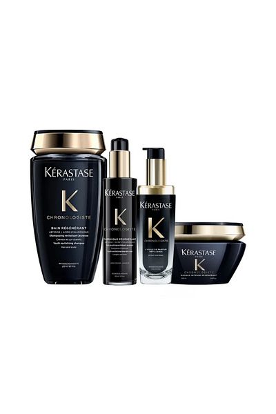 Kerastase Kérastase Chronologiste Complete Hair Care Set – Shampoo, Mask, Thermal Cream & Perfume Oil
