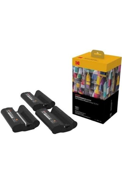 Kodak خرطوشة طابعة الصور Dock Plus و Dock PHC-120 - عبوة إعادة تعبئة الخرطوشة وأوراق الصور - عبوة من 120 ورقة
