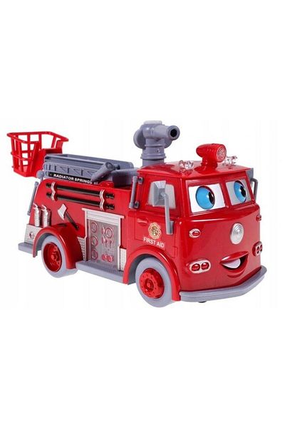 OEM Fire Truck Soap Bubble Maker + 1 Liquid Bottle, Plastic, Red/Grey, 3+