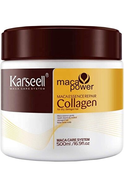 KARSEELL MACA CARE SYSTEM قناع الشعر بالكولاجين لإصلاح الترطيب ومضاد للتجعد و...