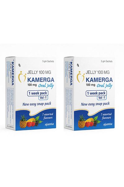 Kama -gara oral jelly - Weekly Pack - Gives Erection, Timing, Delay - 2 Pack
