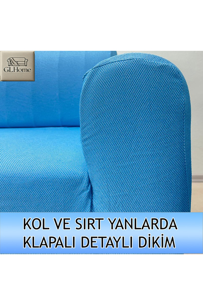 Home %100 PAMUK PETEK KUMAŞ 3+3+1+1 KOMPLE GİYDİRME KANEPE&ÇEKYAT, BOHEM, PORTO, vb. MODEL KOLTUK KILIFI