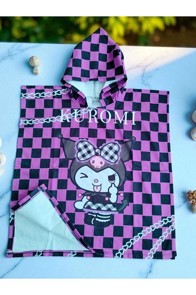 MİLAYS LİFE HOME COLLECTİON Poncho pentru fete Pelerina de plajă și prosop de mare