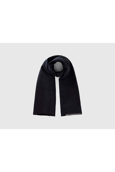 United Colors of Benetton Two-Tone Scarf with Fringes