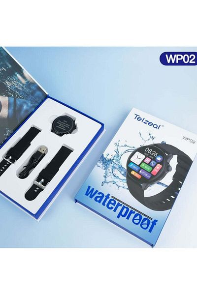 TELZEAL WP02 Smartwatch Water Proof Silver