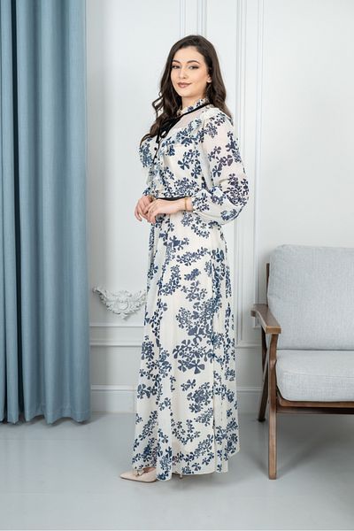 BORÇAY A soft, elegant, black and white dress, characterised by its high-quality and elegant fabric.