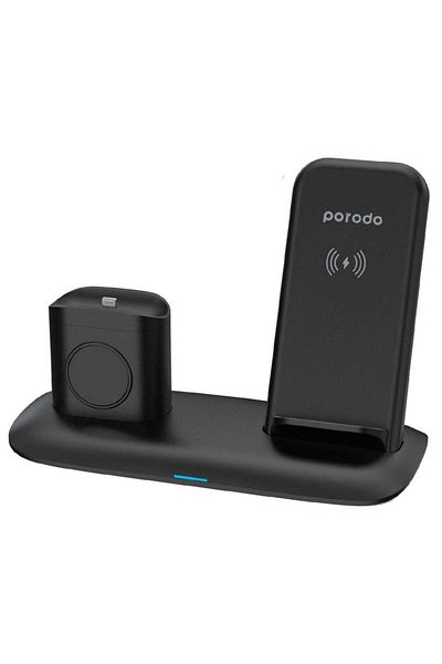 porodo 4-in-1 Charging Station with Built-in Lightning Connector