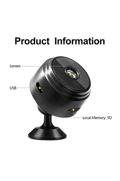 Primo Plus Black Mini A9 Camera Wifi Wireless Recorder Home Security Surveillance Camcorder 1080P