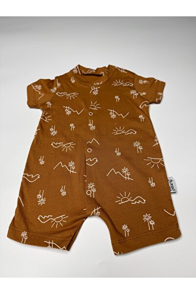 Necix's ERKEK BEBEK YAZLIK DESENLİ %100 PAMUK TULUM