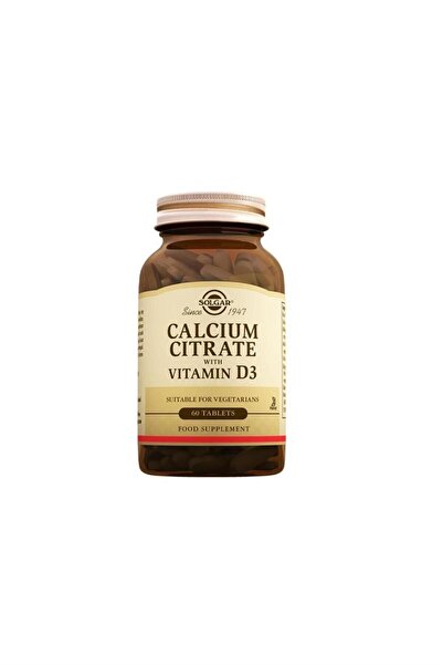 Solgar Calcium Citrate with Vitamin D3 250 mg 60 Tablet
