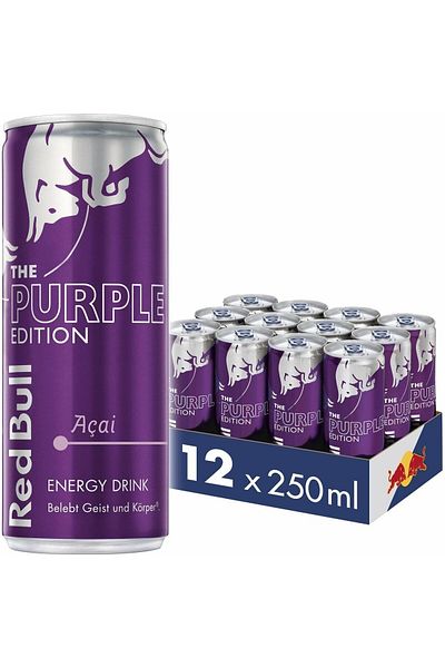 Red Bull Purple Edition Acai Energy Drink, 250ml, Pack of 12