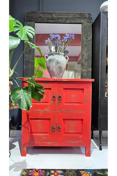 Evperisiym Evperisi Home ahşap eskitme rustik dolap