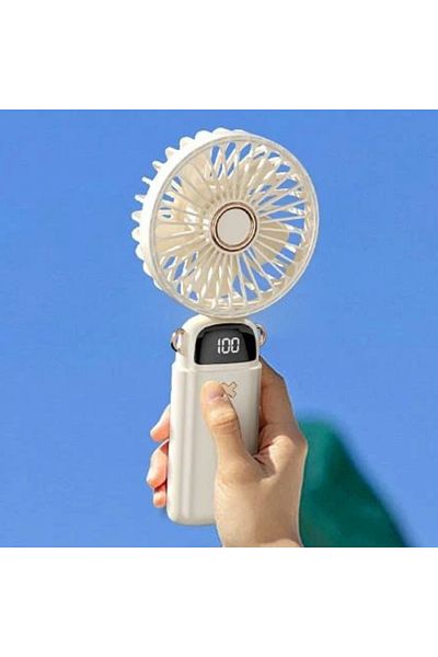 Wasat ELArab Portable handheld fan with USB rechargeable port for home and office.