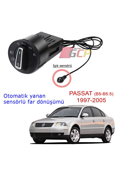 GCP German Car Parts Passat B5 Otomatik Yanan Far - Passat B5 Sensörlü Far An...