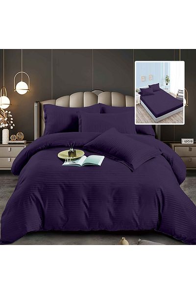 TextiLici Damask-Polycotton Bed Linen 6 Pieces with Cover (6DPH24)