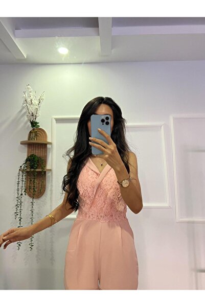 şev butik Lace Detailed Jumpsuit