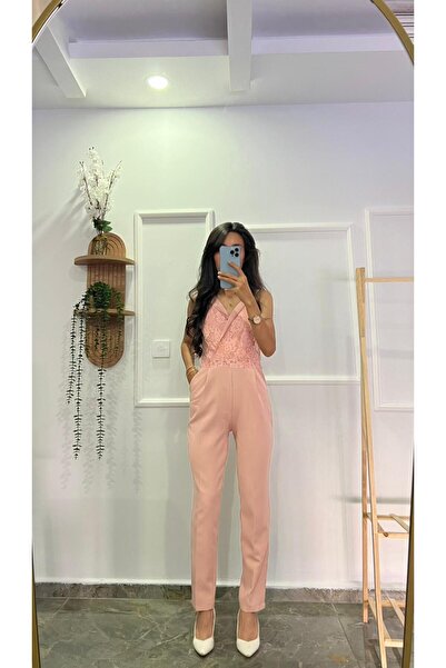 şev butik Lace Detailed Jumpsuit
