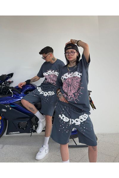 zaee Spider Oversize Shorts Set