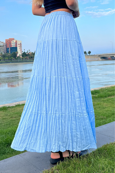 DSB Şile Bezi Uzun Yazlık Etek Astarlı %100 Pamuklu 100cm