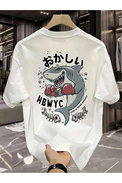 AEMİ Tricou oversize unisex cu imprimeu Strange Strange