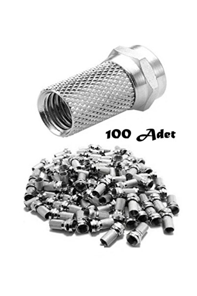 Conigitar F Konnektör Rg6 / U4 (100 Adet) Uydu Anten Kablosu Jakı Standart 18...