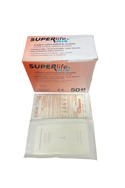 MEDMEDIKAL STERİL ELDİVEN 7 NUMARA 10 ÇİFT PUDRASIZ