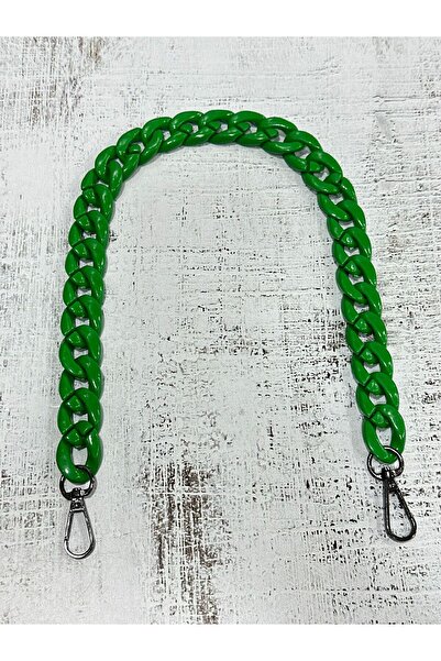 miraylahobi مقبض حقيبة مسطح من الأكريليك باللون الأخضر 50 سم 1 قطعة