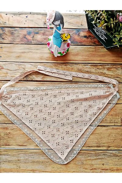 Mufincollection Lace Detailed Fisto Fabric - Children's Bandana – Lace-Up