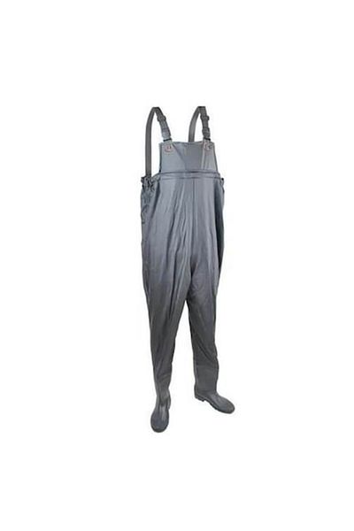 Glow Goods Pantaloni de pescuit cu bretele reglabile și ghete, mărimea 44