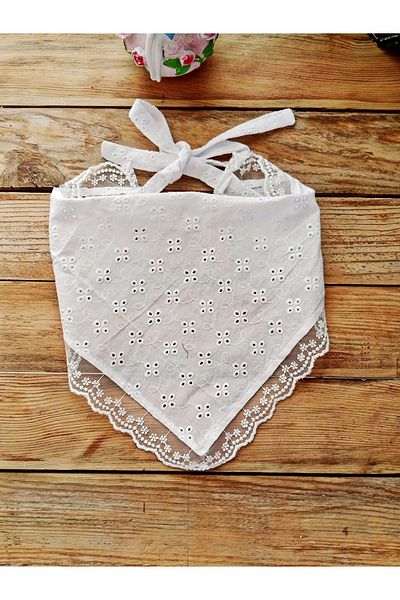 Mufincollection Lace Detailed Fisto Fabric - Children's Bandana – Lace-Up