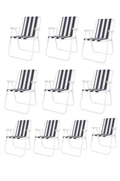 smart home طقم كراسي تخييم قابلة للطي يتكون من 10 كراسي مصنوع من قماش أكسفورد...